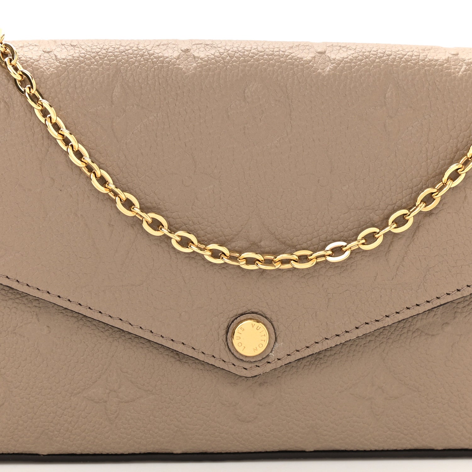 Louis Vuitton Empreinte Pochette Felicie Chain Wallet Tourterelle 8 of 11