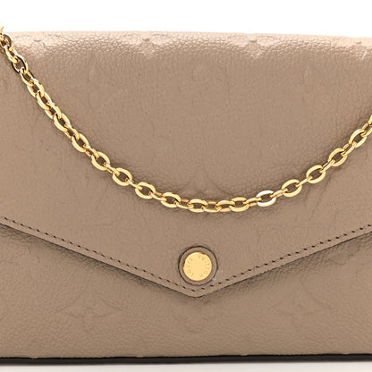 Louis Vuitton Empreinte Pochette Felicie Chain Wallet Tourterelle 8 of 11