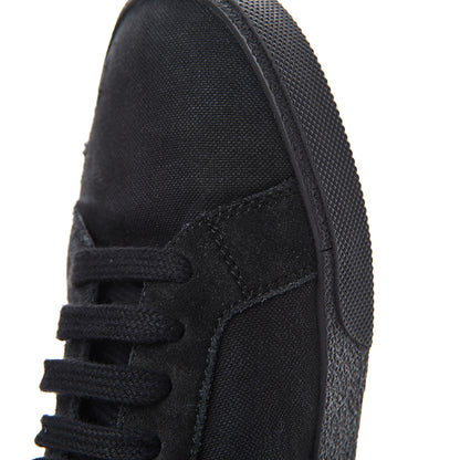 Saint Laurent Distressed Canvas Mens Classic Court High Top Sneakers 42 Black 8 of 11
