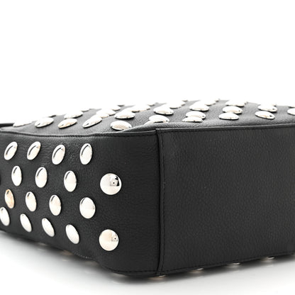 Khaite Pebbled Sport Calfskin Studded Elena Black 8 of 10