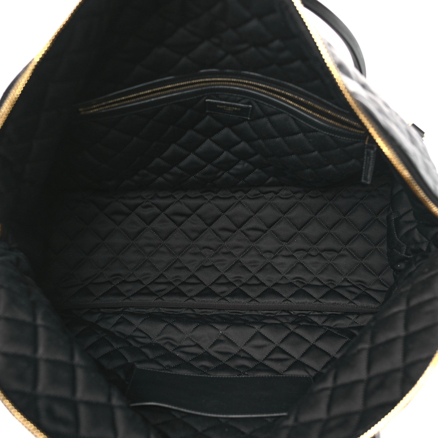 Saint Laurent Calfskin Quilted ES Giant Travel Bag Black 5 of 9