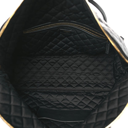 Saint Laurent Calfskin Quilted ES Giant Travel Bag Black 5 of 9