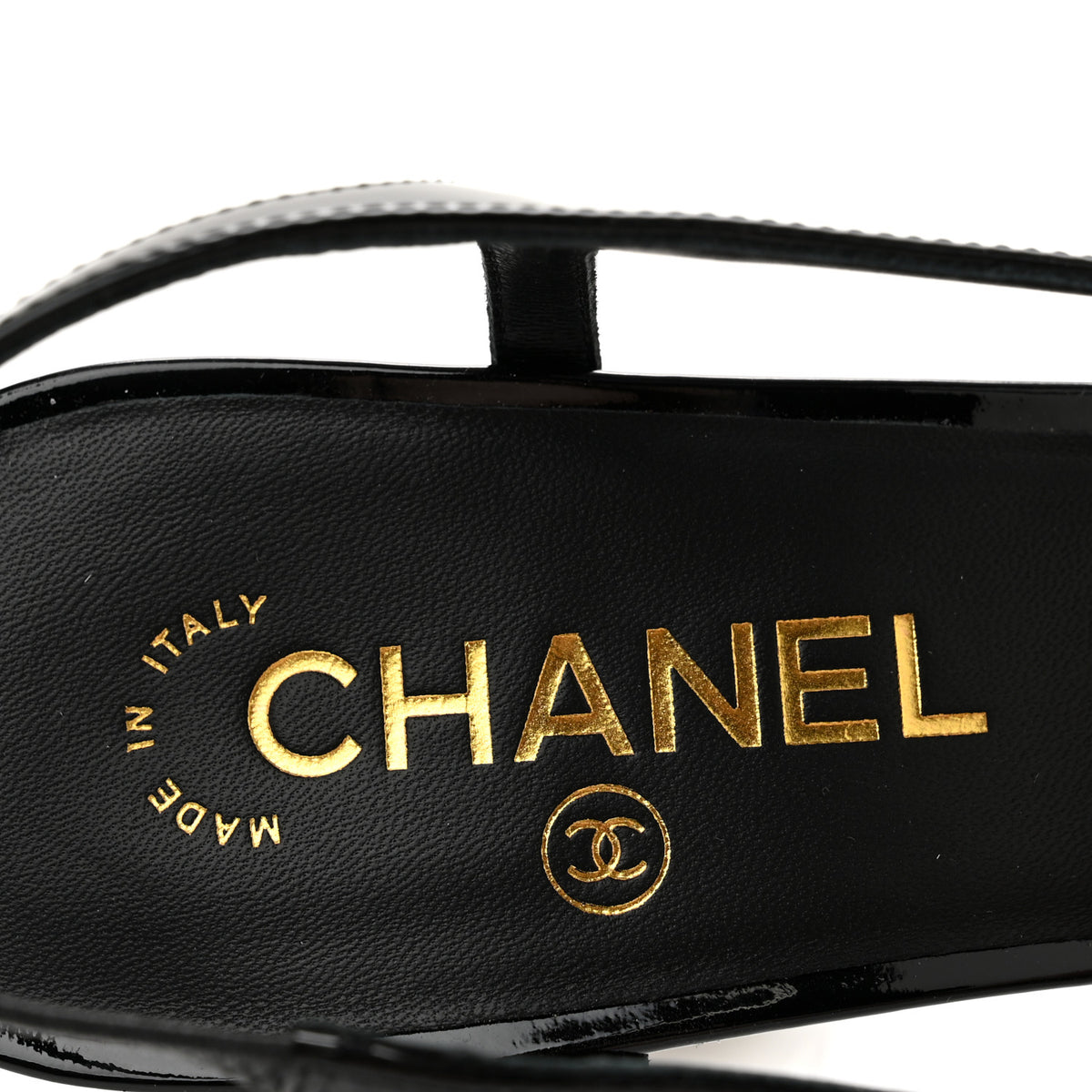 Chanel Patent Calfskin Slingback CC Cutout Pumps 40 Black 8 of 10