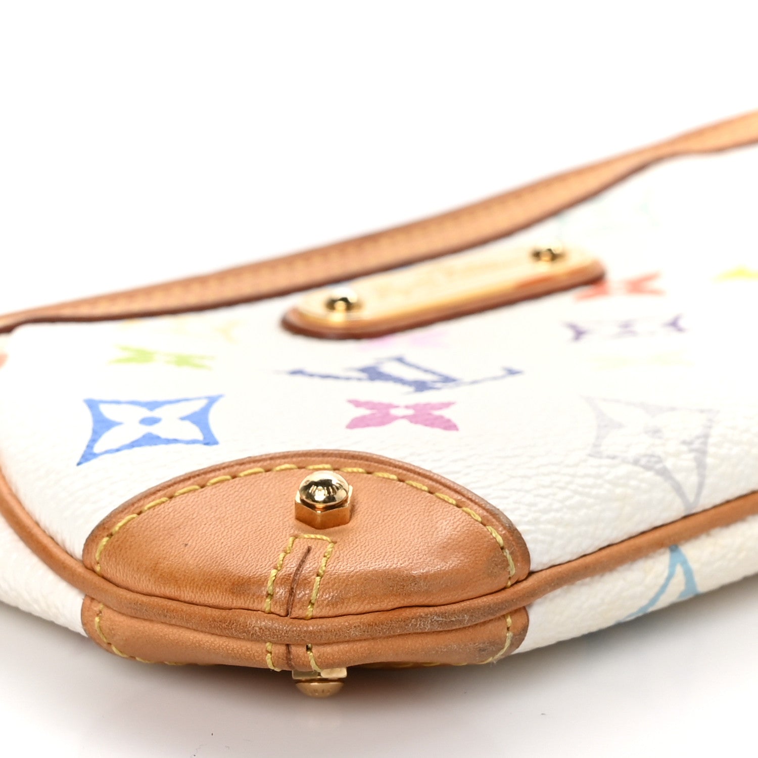 Louis Vuitton Monogram Multicolor Pochette Milla MM White 7 of 8