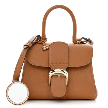 Delvaux Grained Calfskin Mini Brillant Satchel Natural 1 of 12