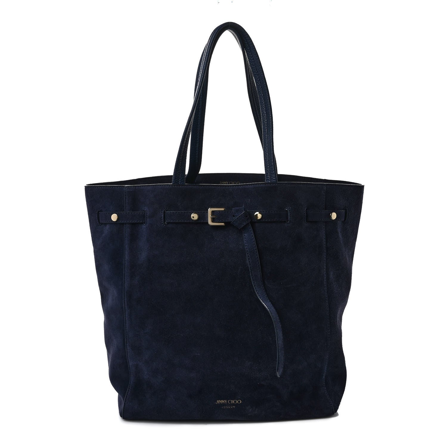 Jimmy Choo Suede Lexie Tote Navy Blue 1 of 10