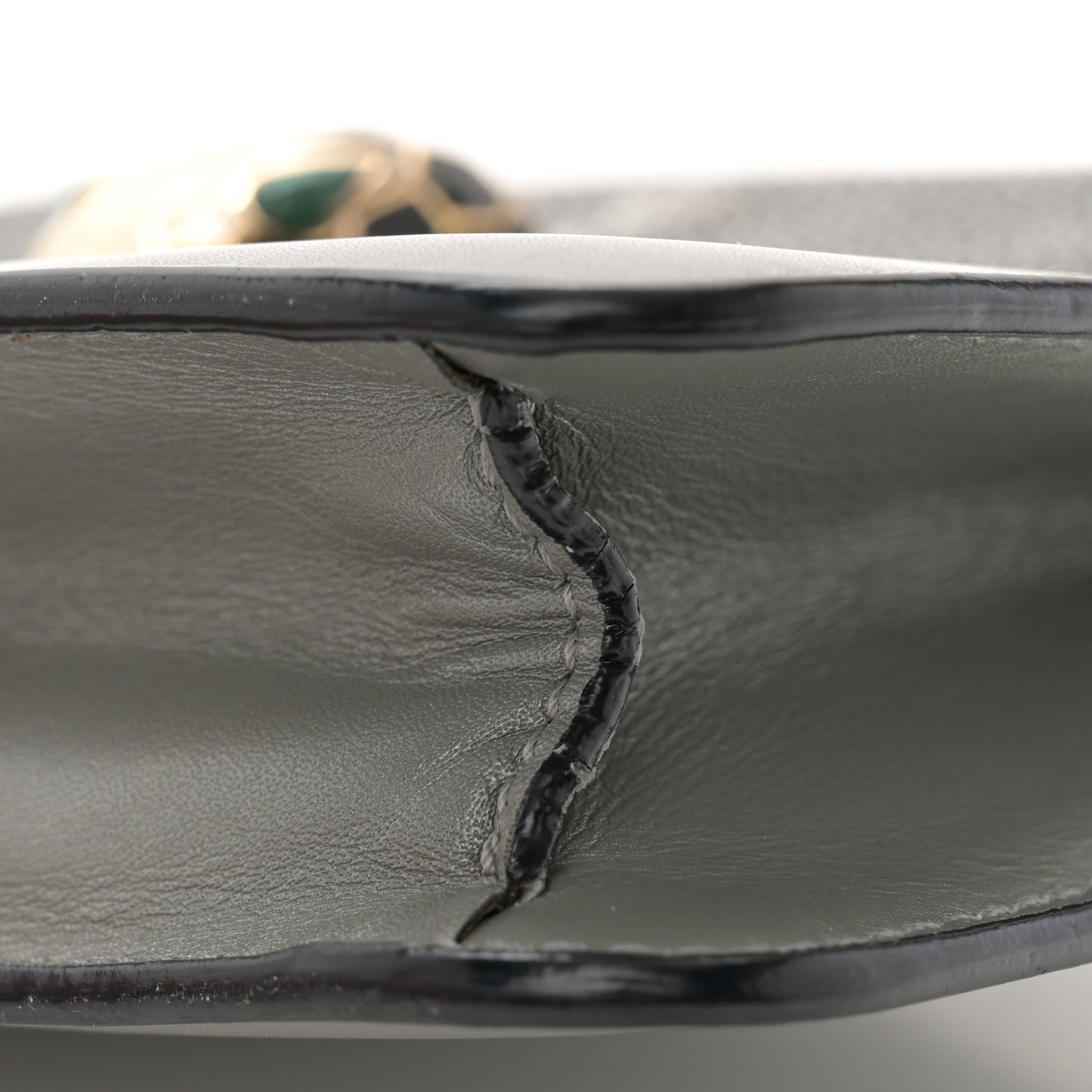 Galuchat Calfskin Serpenti Forever Crossbody Bag Grey