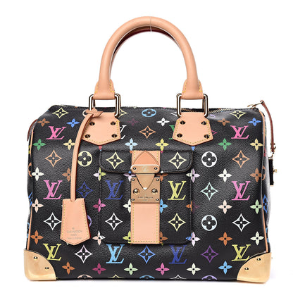 Louis Vuitton Monogram Multicolor Speedy 30 Black 1 of 10