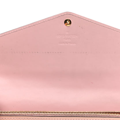 Louis Vuitton Vernis Sarah Wallet NM Rose Ballerine 10 of 11