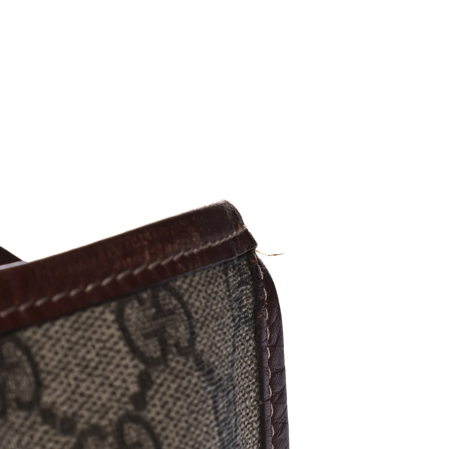 GG Plus Monogram Large Signature Web Loop Tote Brown