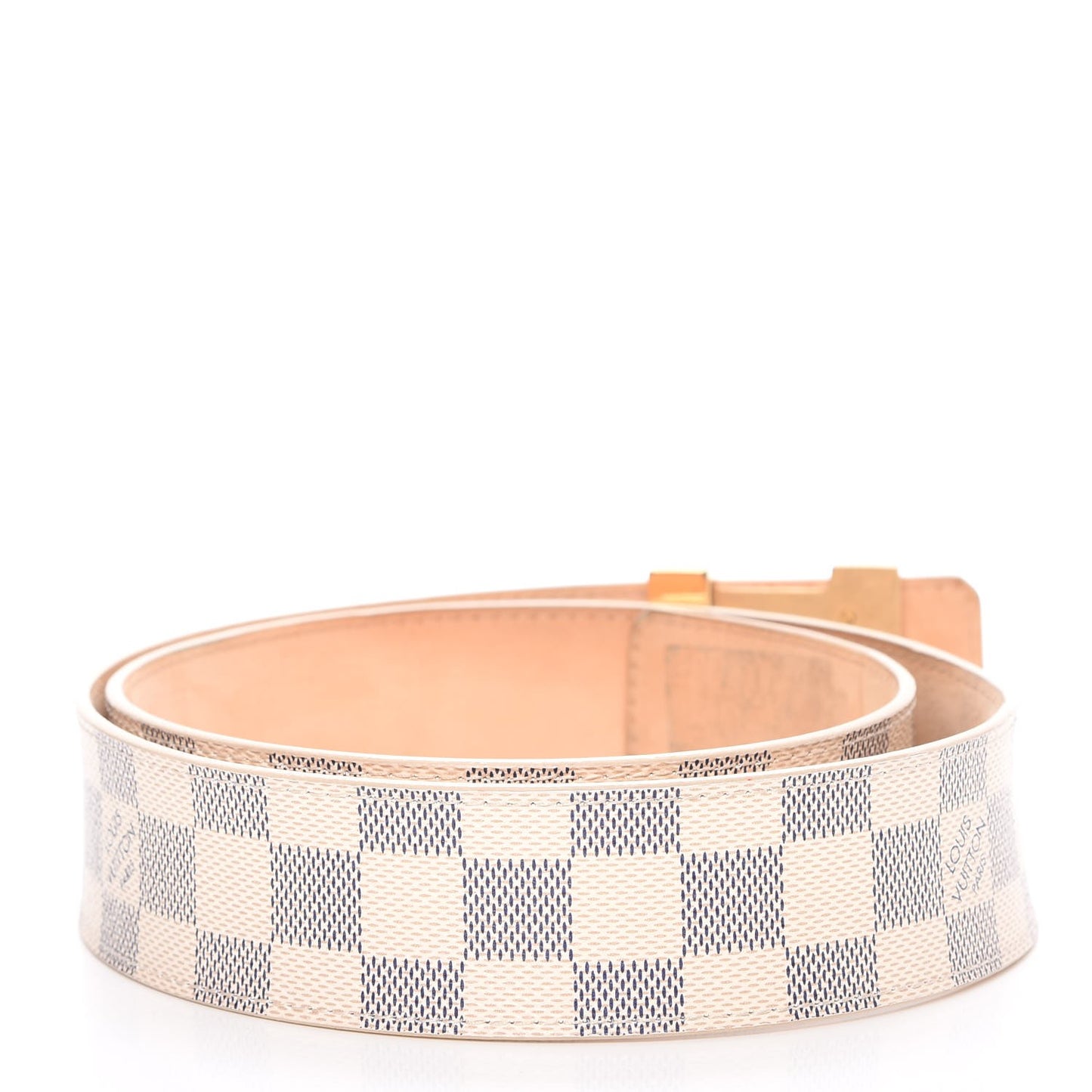 Damier Azur LV Initiales Belt 85 34
