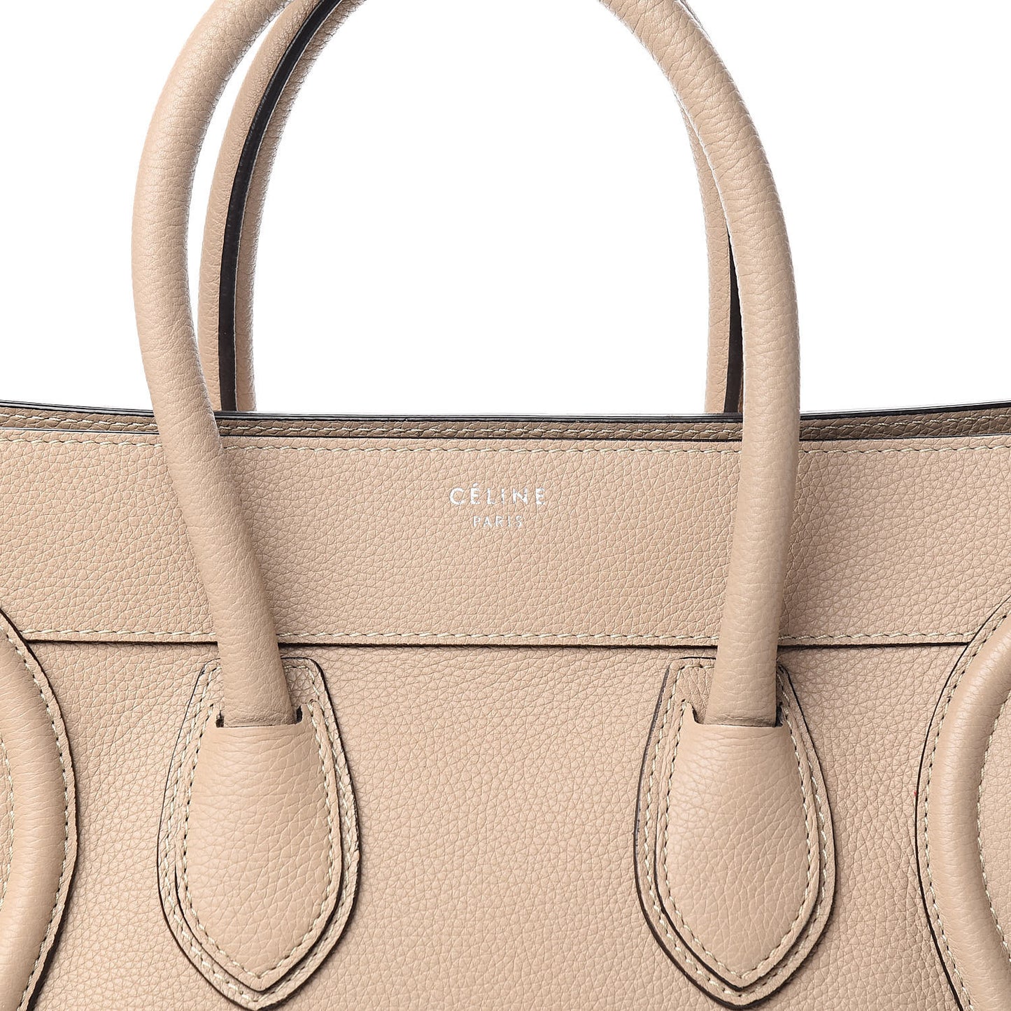 Drummed Calfskin Mini Luggage Dune
