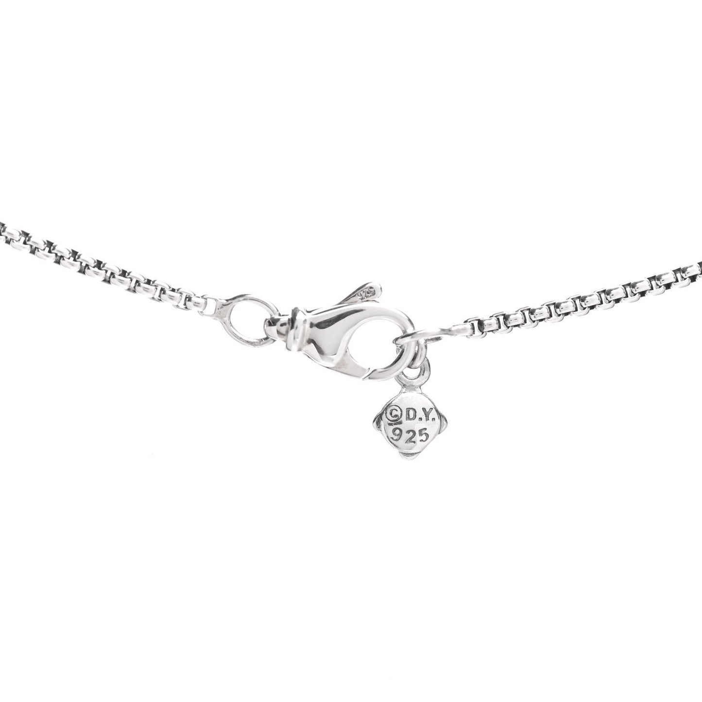Sterling Silver Diamond Blue Topaz 7mm Petite Albion Pendant Necklace