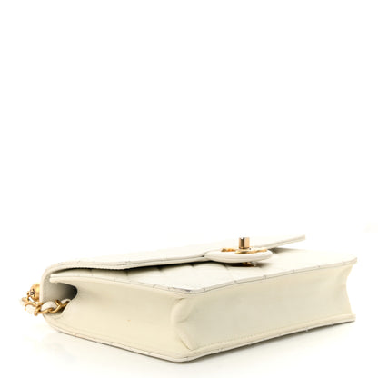 Chanel Lambskin Quilted Small Chic Pearls Flap White 4 of 12