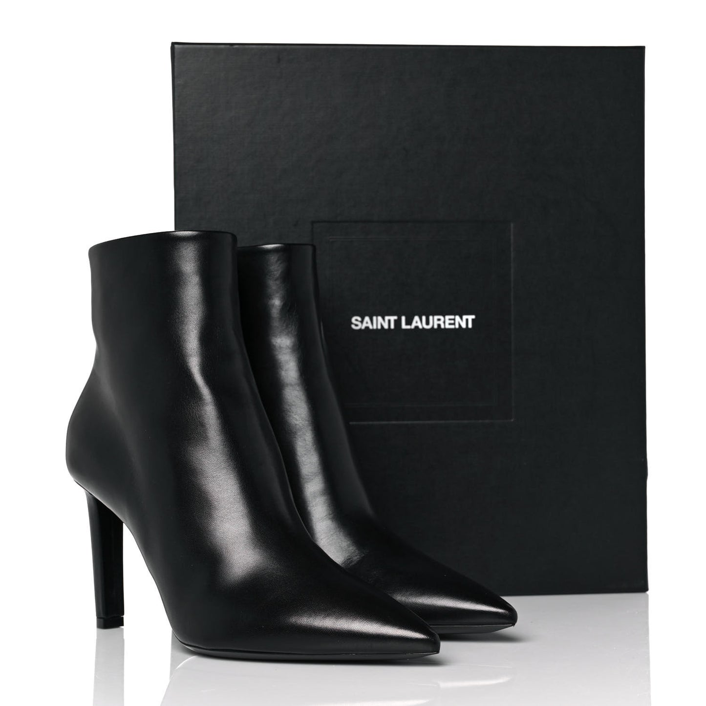 Santiago Russo Kate 85 Zip Bootie 41 Black