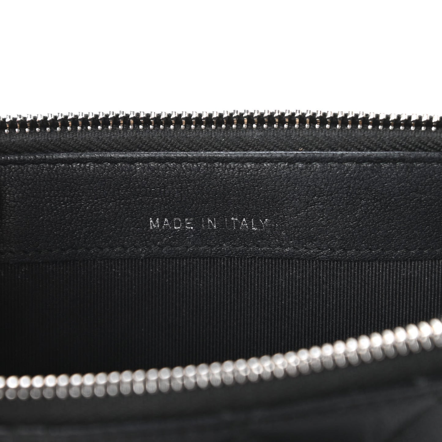 Lambskin Quilted CC Box Clutch With Chain Black
