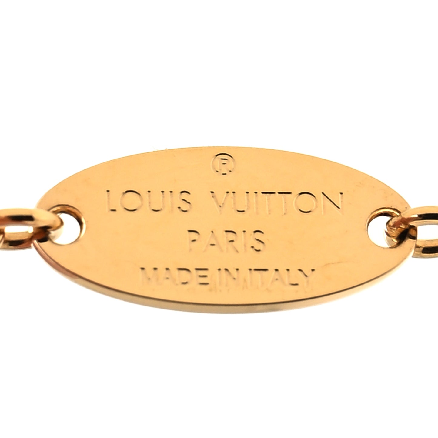 Metal Crystal LV Iconic Bracelet Gold