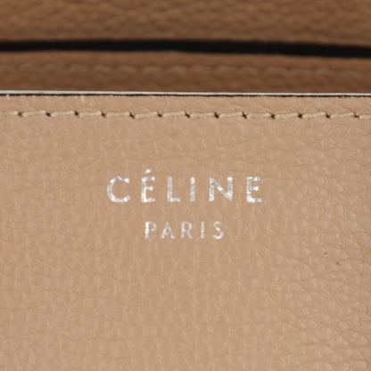 Celine Drummed Calfskin Mini Luggage Dune 6 of 14