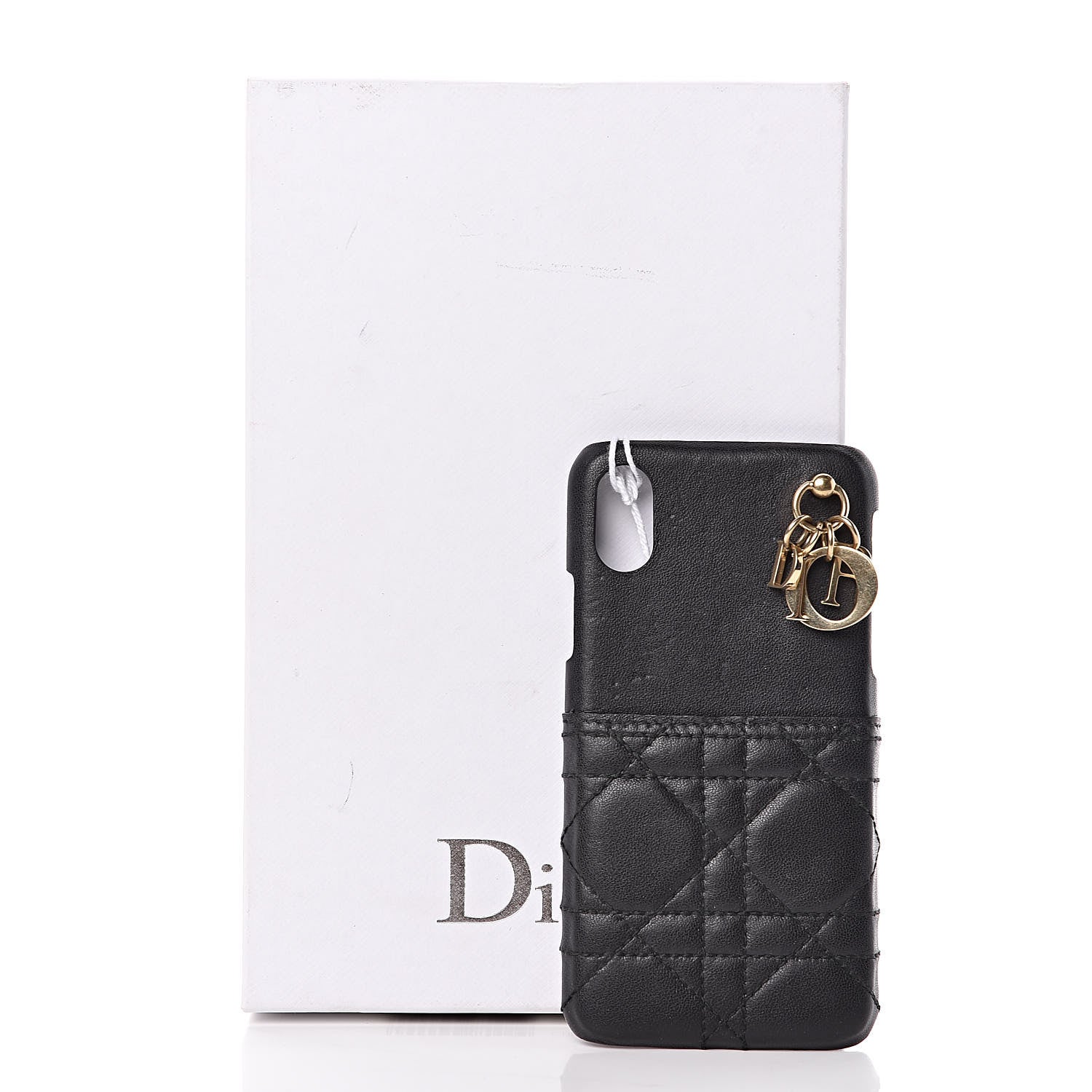 Christian Dior Lambskin Cannage Lady Dior Tech iPhone X XS Case Black 9 of 9
