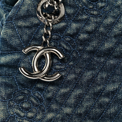 Chanel Denim Camellia Embroidered Just Mademoiselle 8 of 11