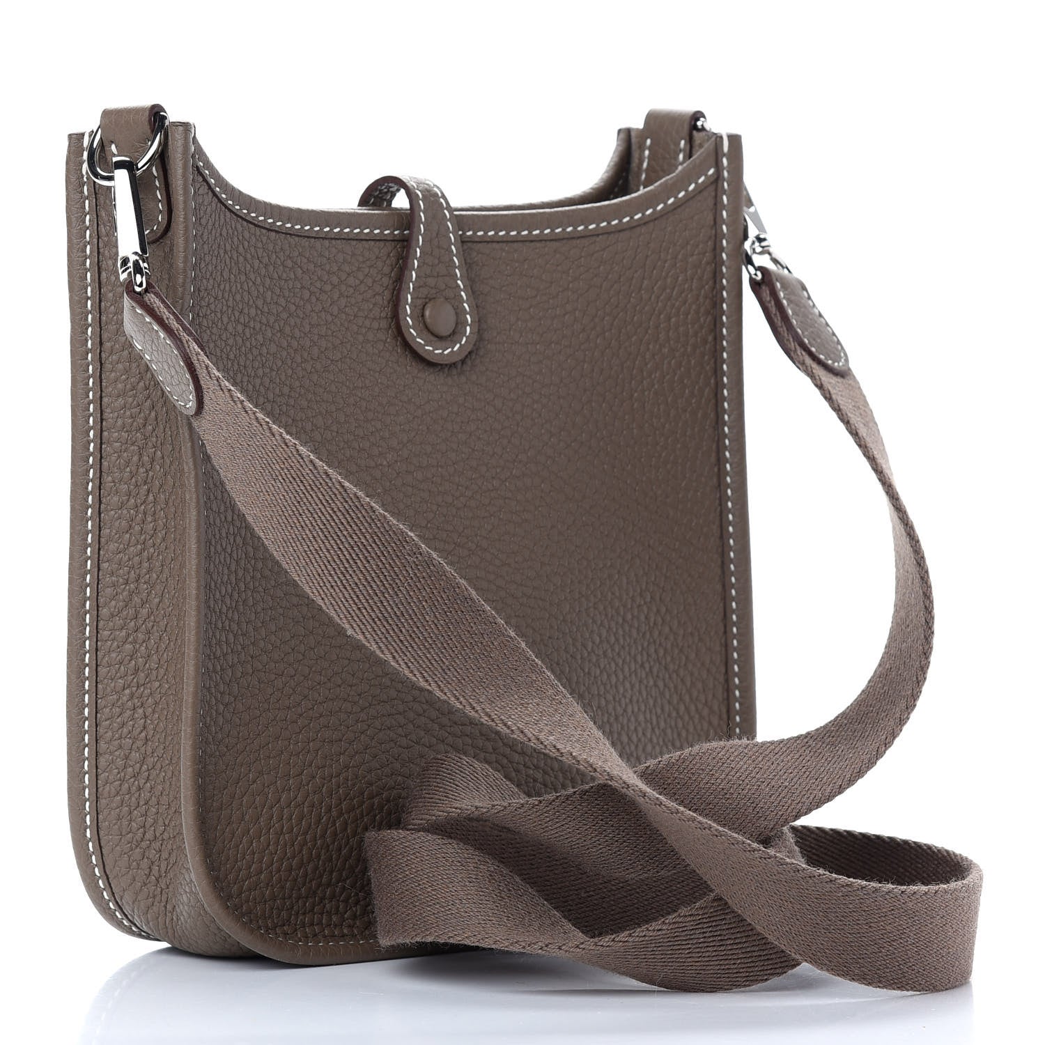Hermes Taurillon Clemence Evelyne TPM Etoupe 3 of 9