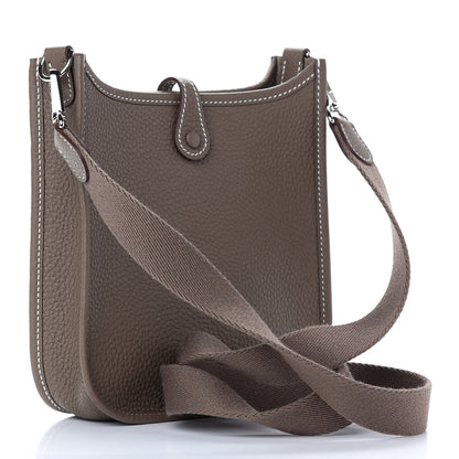 Hermes Taurillon Clemence Evelyne TPM Etoupe 3 of 9