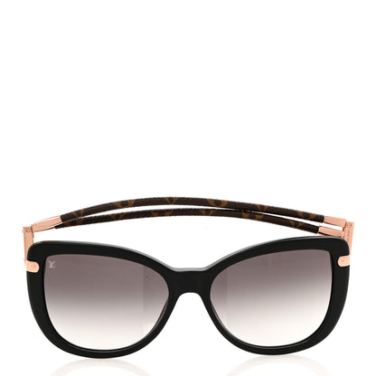 Louis Vuitton Monogram Acetate Charlotte Sunglasses Z0781W Black 3 of 9
