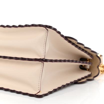 Fendi Vitello Liberty Scalloped Studded Kan I Shoulder Bag Camelia 8 of 11