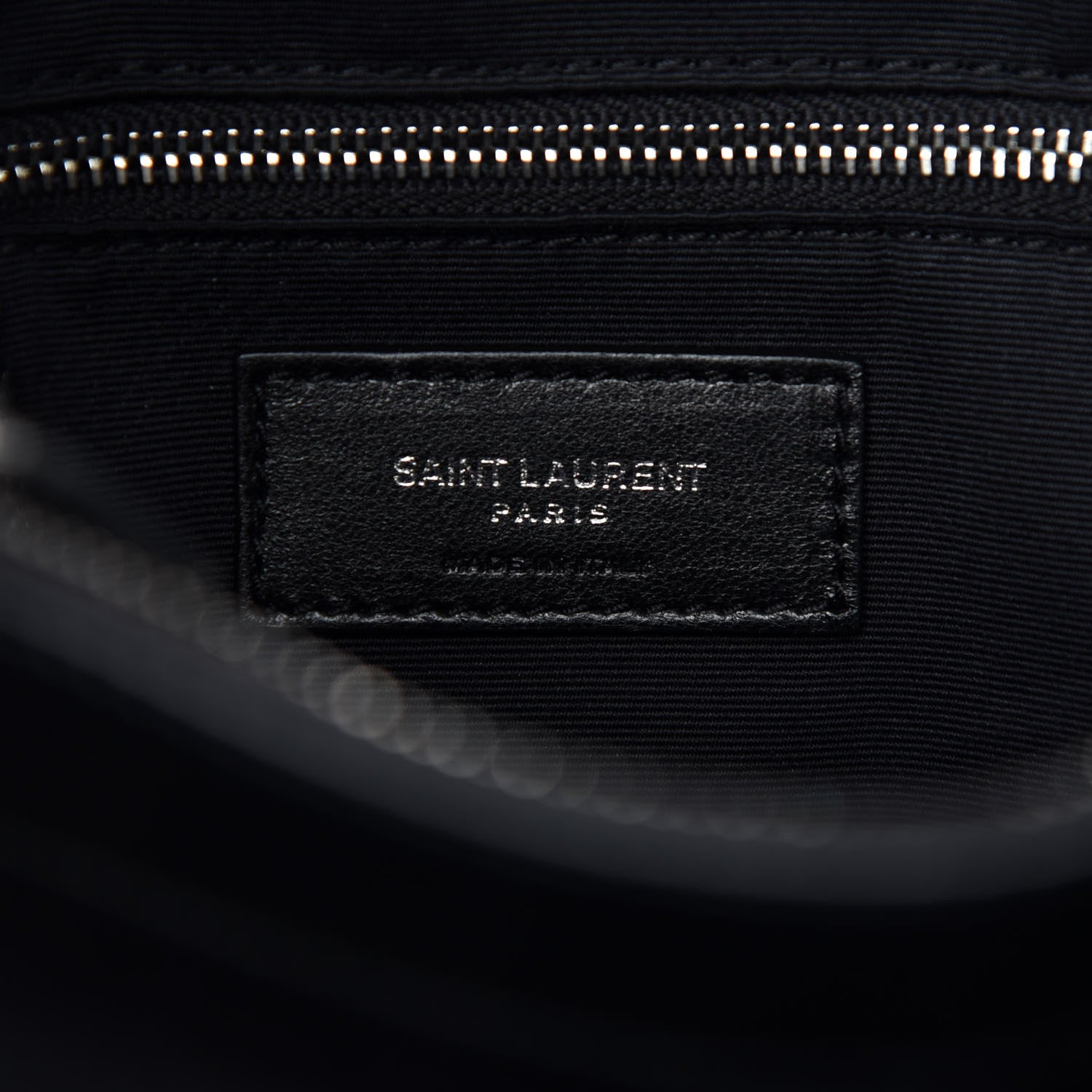 Saint Laurent Calfskin Y Quilted Monogram Medium Loulou Chain Satchel Black 6 of 11