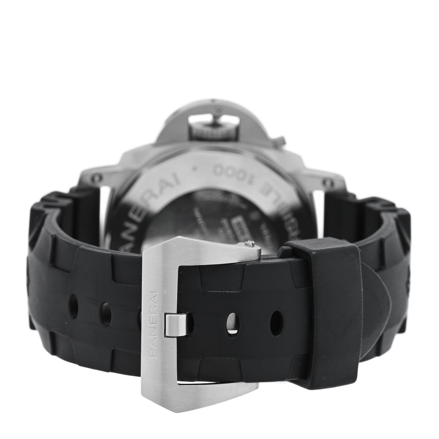 Panerai Stainless Steel Rubber 44mm Luminor 1950 Automatic Watch Black PAM00243 3 of 5