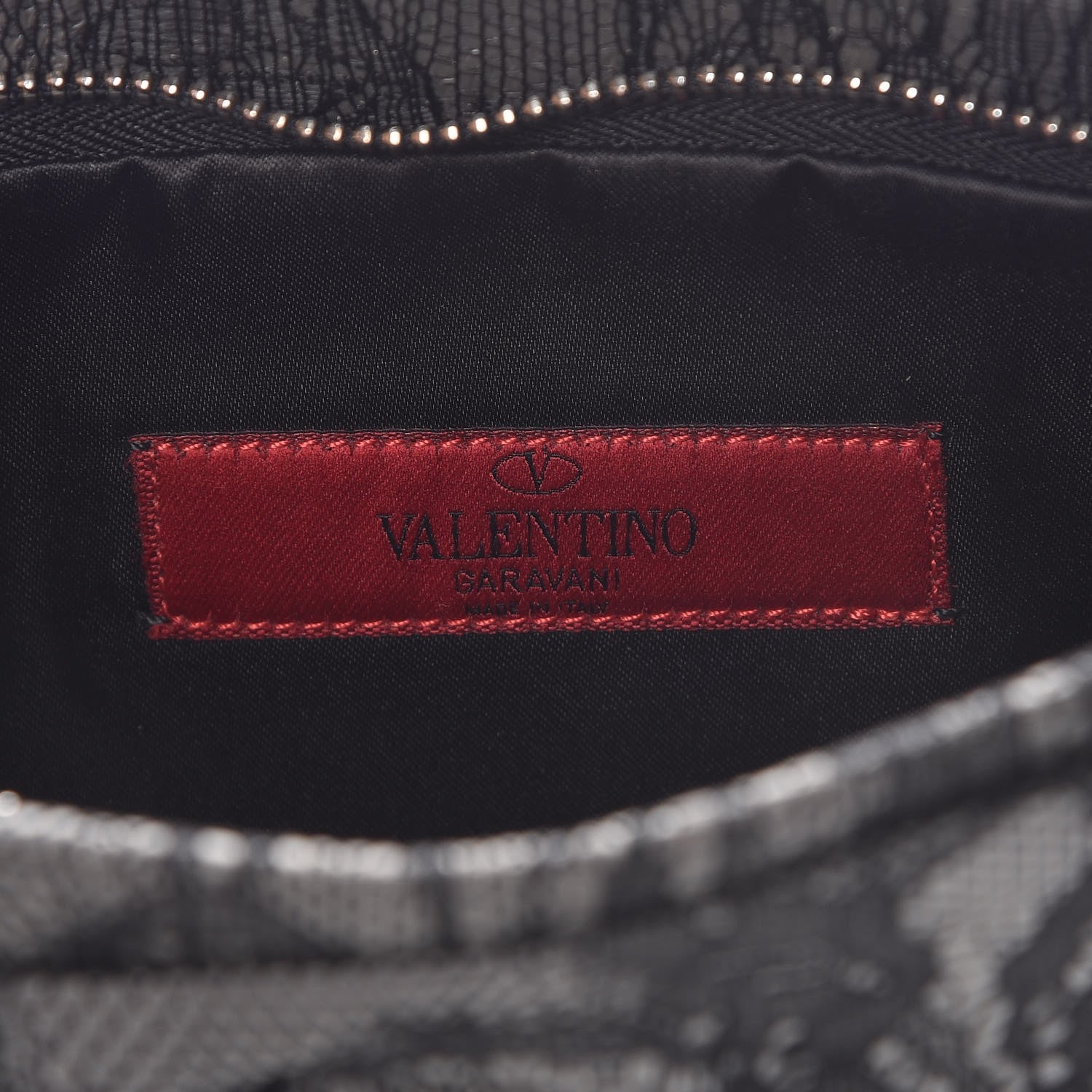 Valentino Garavani Lace Bow Clutch Black 6 of 6