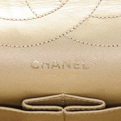 Chanel Metallic Aged Calfskin Quilted 2.55 Reissue 227 Flap Light Gold 6 of 7