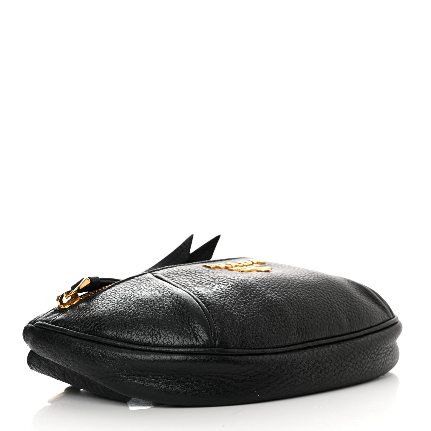 Vitello Daino Medium Belt Bag Black