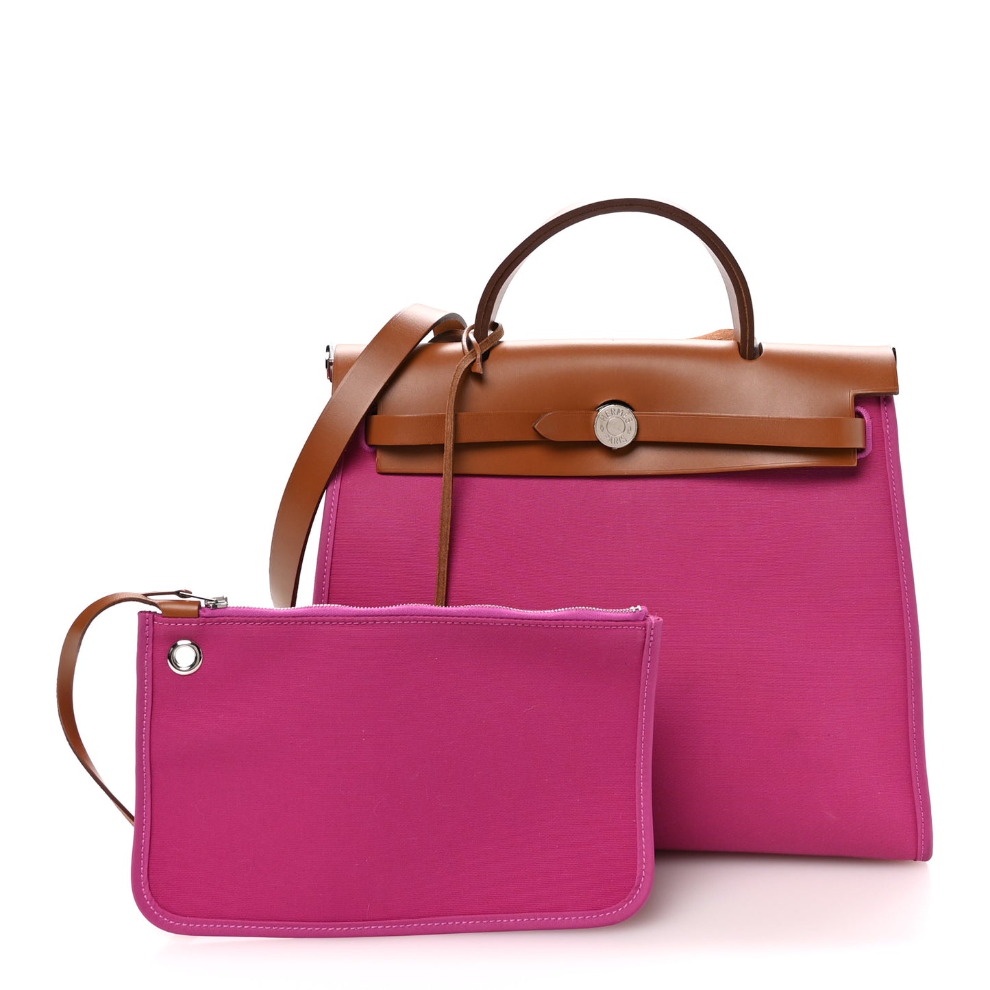 Vache Hunter Toile Herbag Zip 31 PM Magnolia Fauve