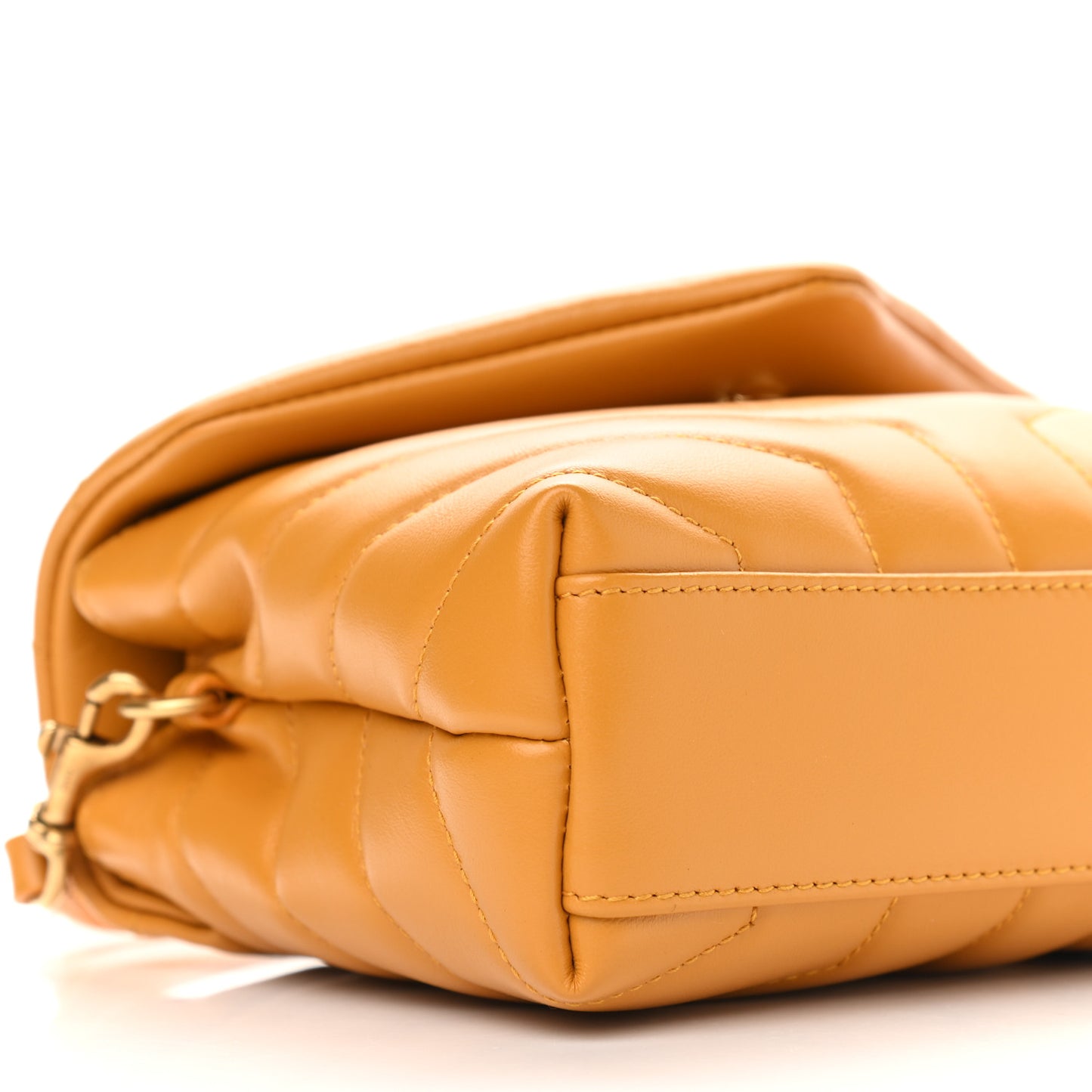 Calfskin Y Quilted Monogram Toy Loulou Crossbody Bag Cheddar