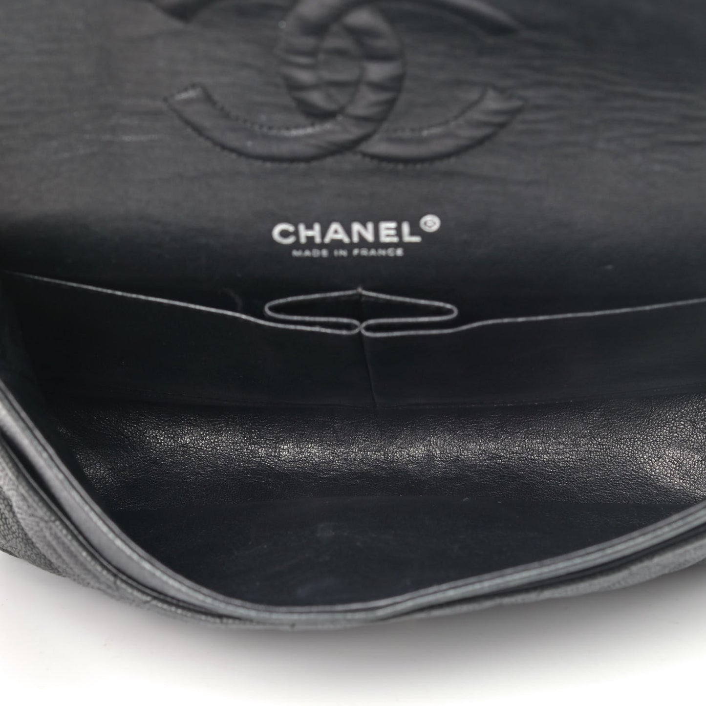 Washed Caviar Quilted 2.55 Reissue 225 Bijoux Chain Flap Black