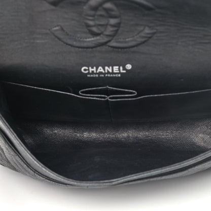 Chanel Washed Caviar Quilted 2.55 Reissue 225 Bijoux Chain Flap Black 4 of 7