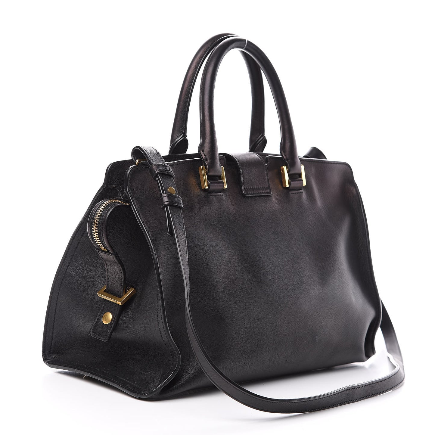 Calfskin Small Classic Y Cabas Black