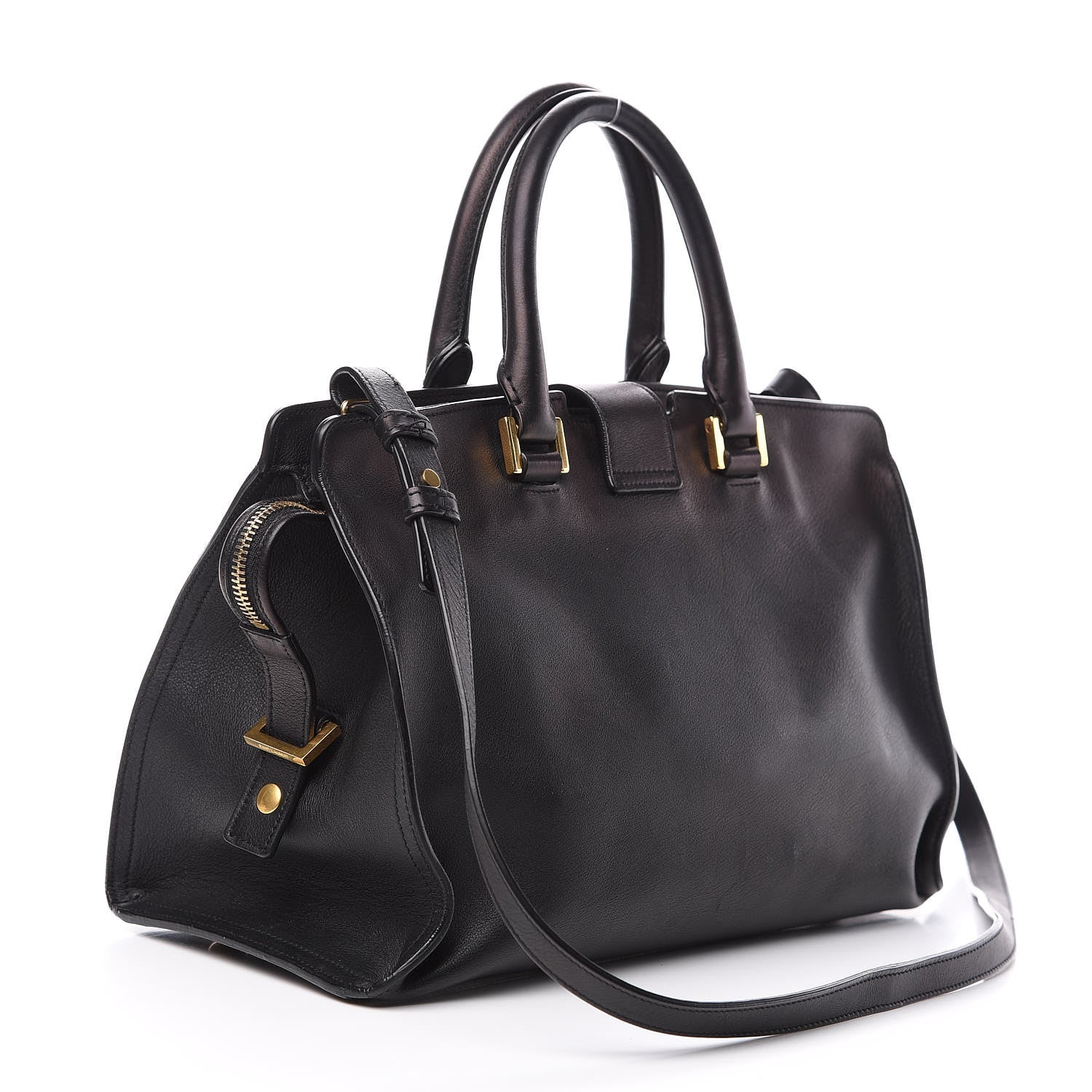 Saint Laurent Calfskin Small Classic Y Cabas Black 2 of 13