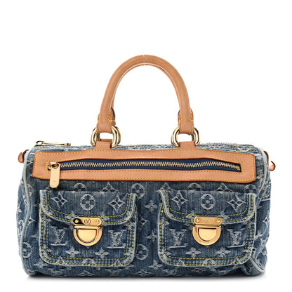 Louis Vuitton Monogram Denim Neo Speedy Blue 1 of 14