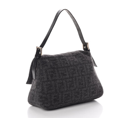 Fendi Wool Zucca Mama Baguette Grey 3 of 8