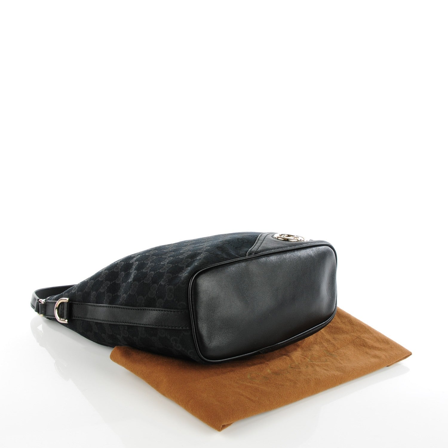 Gucci Monogram New Britt Shoulder Bag Black 4 of 7