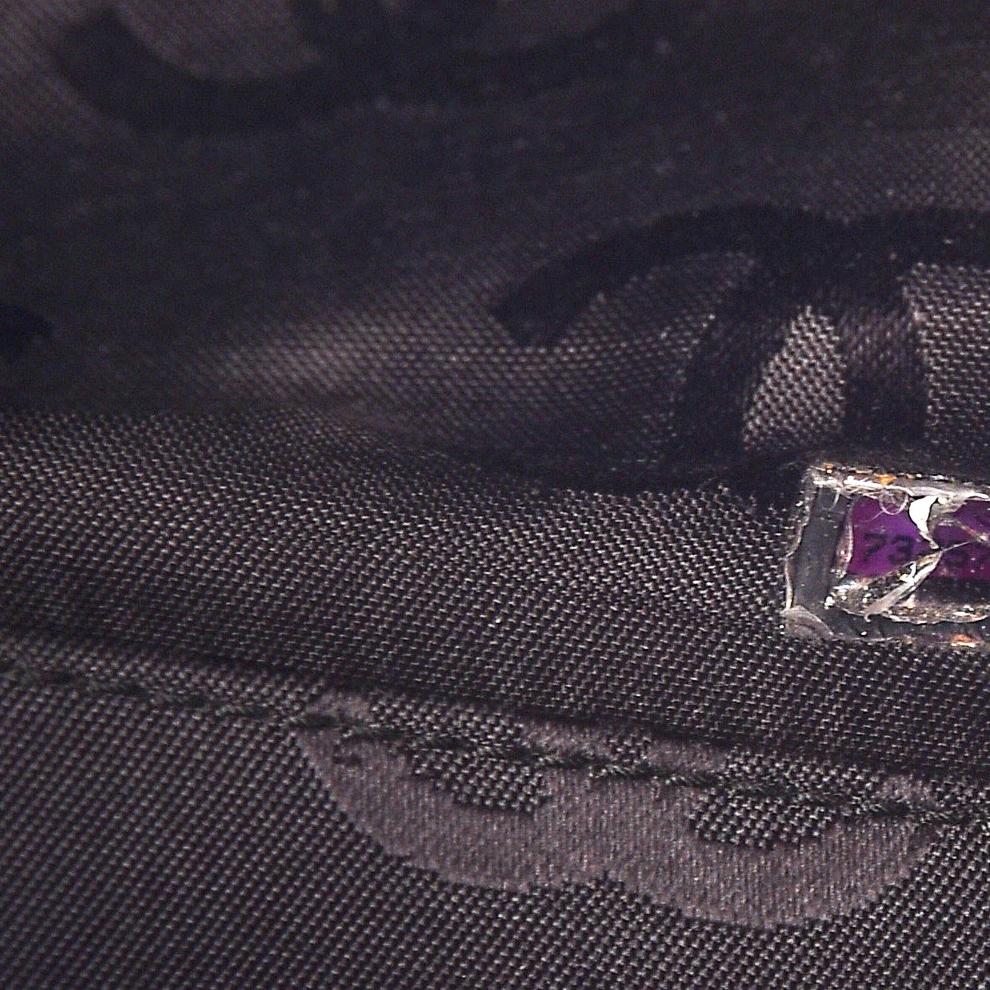 Suede Stitched Shoulder Bag Black