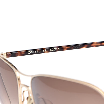 Louis Vuitton Conspiration Pilote Sunglasses Z0034U Gold 6 of 9