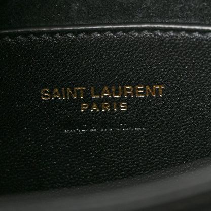 Saint Laurent Smooth Calfskin Le 5 A 7 Mini Hobo Black 6 of 10