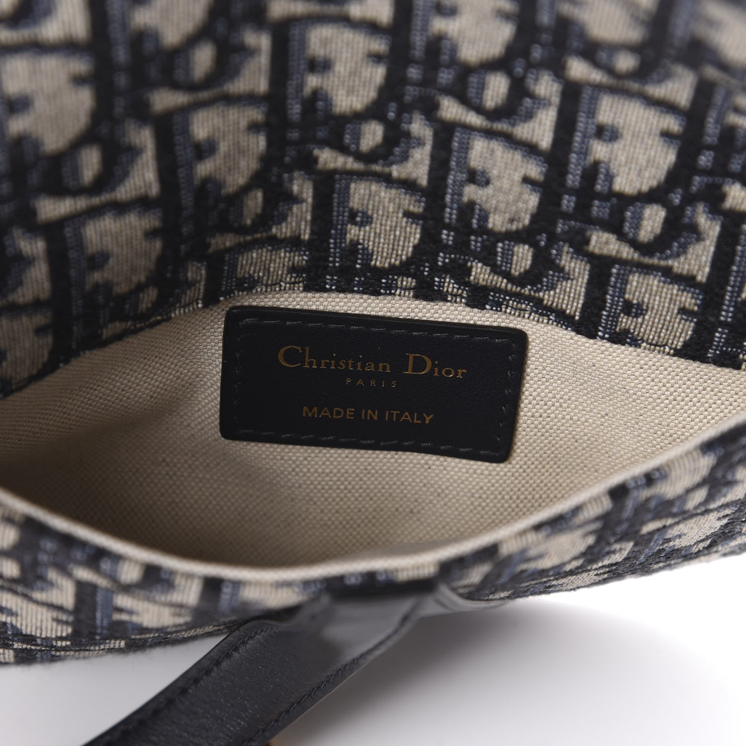 Christian Dior Oblique Saddle Belt Bag Blue 6 of 8