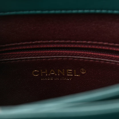 Chanel Lambskin Quilted Large Trendy CC Dual Handle Flap Bag Dark Green 6 of 12