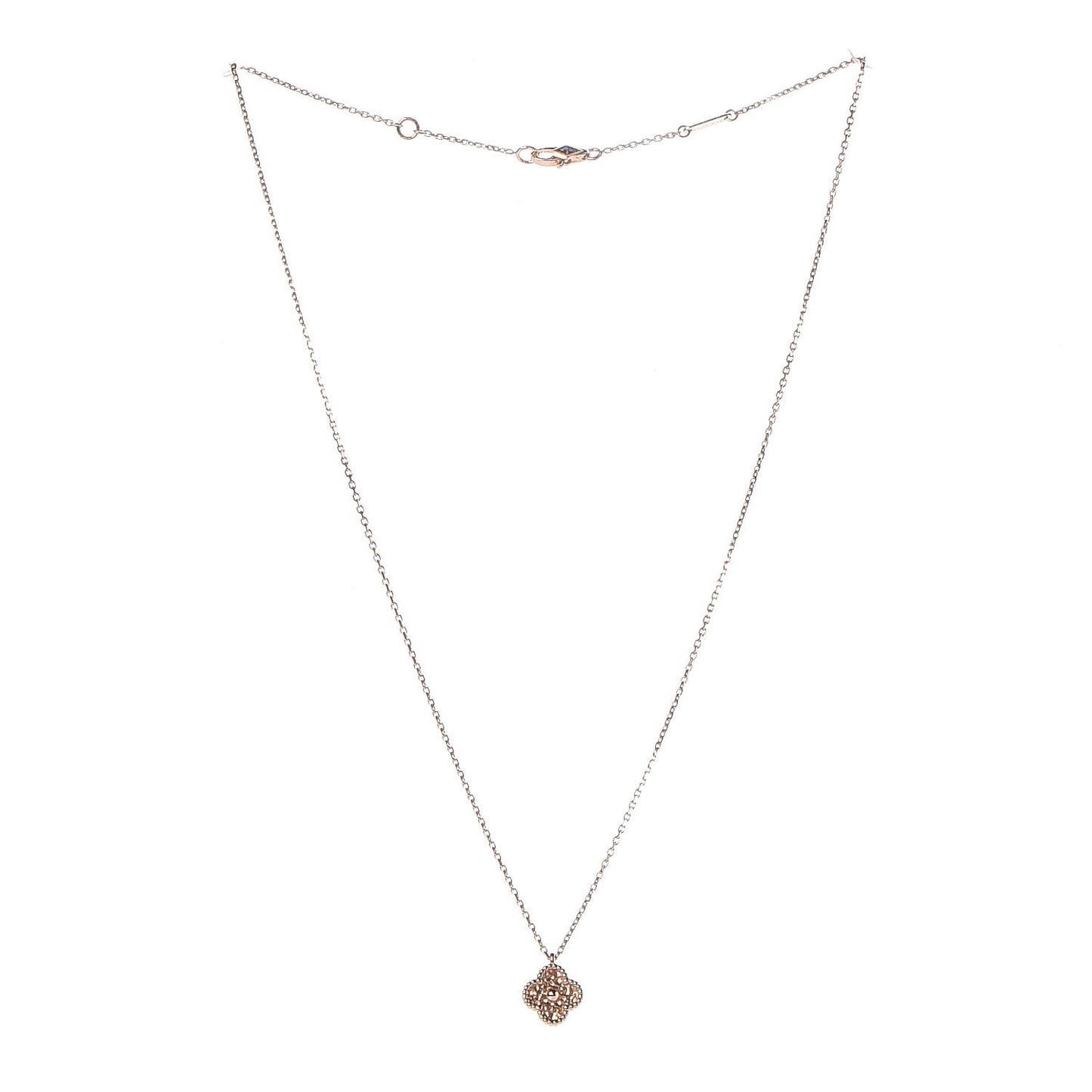 18K Rose Gold Sweet Alhambra Pendant Necklace