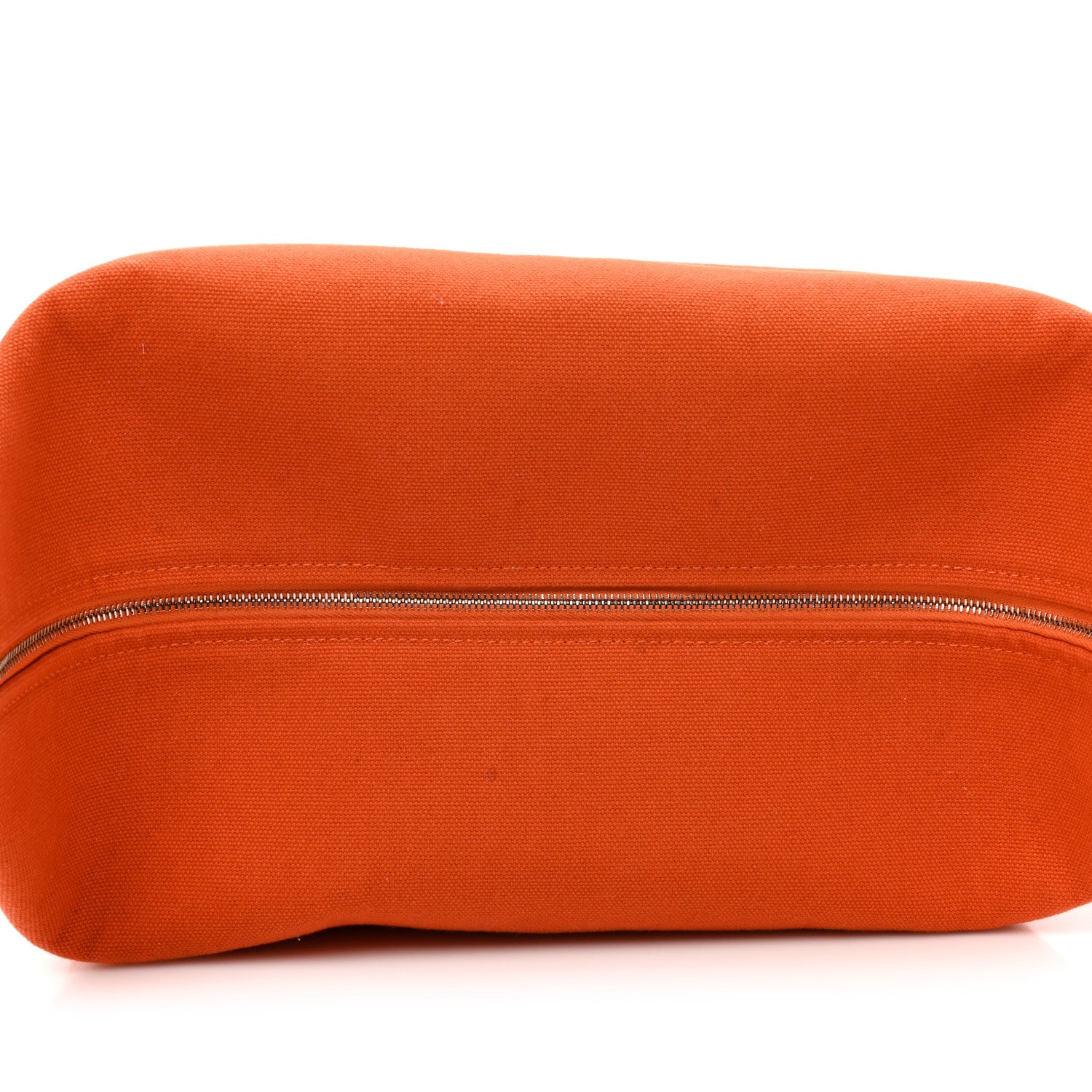 Hermes Canvas Large Bride-A-Brac Pouch Orange Feu Burgundy 14 of 15