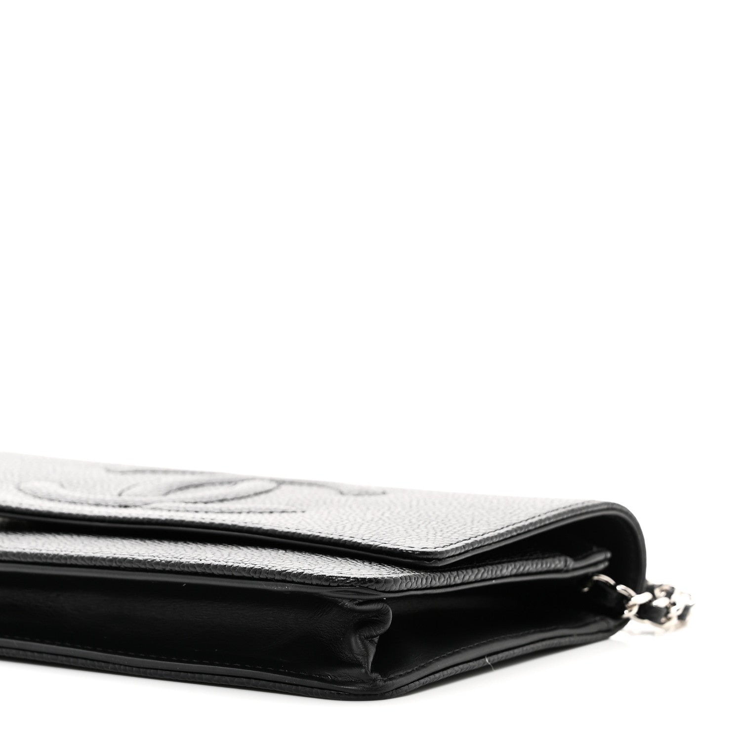 Chanel Caviar Timeless CC Wallet On Chain WOC Black 11 of 12